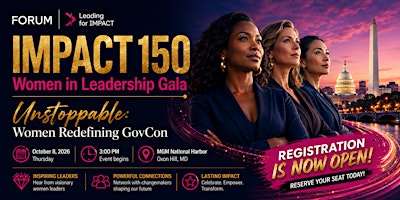 Leading for IMPACT: Women in Leadership Gala and Awards Ceremony | MGM National Harbor Hotel & Casino