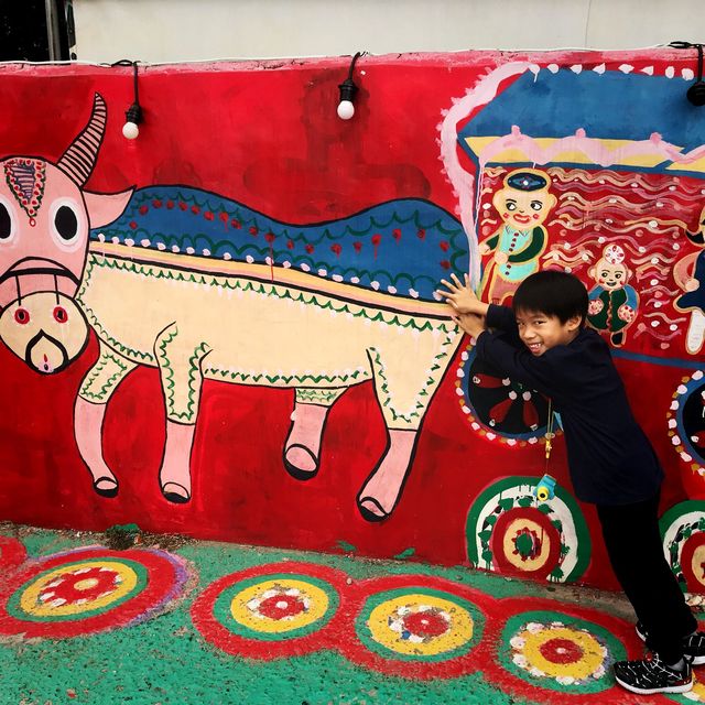 Beautiful rainbow village in Taichung 