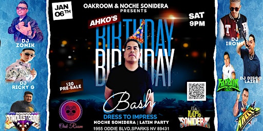 NOCHE SONIDERA | NOCHE LATINA | AHKO'S BIRTHDAY BASH | Oak Room Lounge