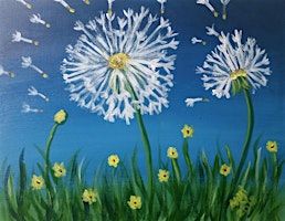 Dandelion Wish Paint and Sip at Curated Wines | Curated Wine Shop