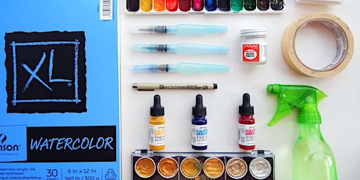 Get Busy at The Hive- a one day workshop of watercolour and mixed-media. | Leavesden Country Park