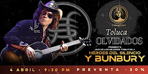 OLVIDADOS | Tributo Bunbury & Héroes del Silencio | Casa Musas