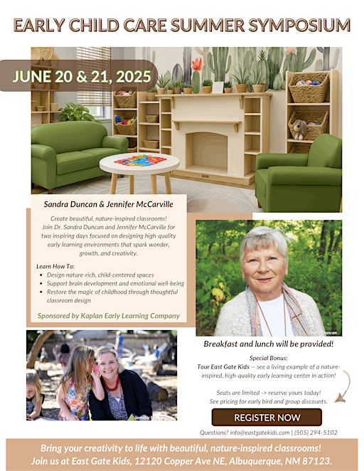 ECE Summer Symposium: Nature-Inspired Classroom Design | 12120 Copper Ave NE