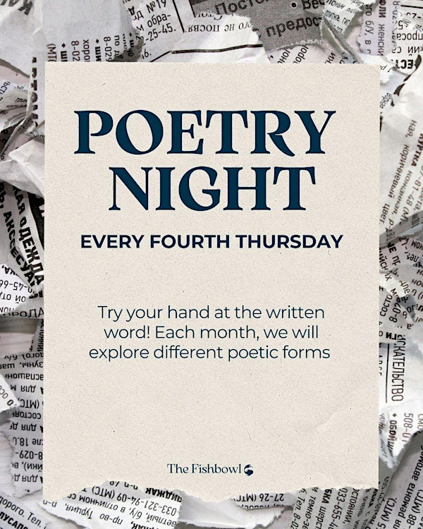 Poetry Night at The Fishbowl | The Fishbowl