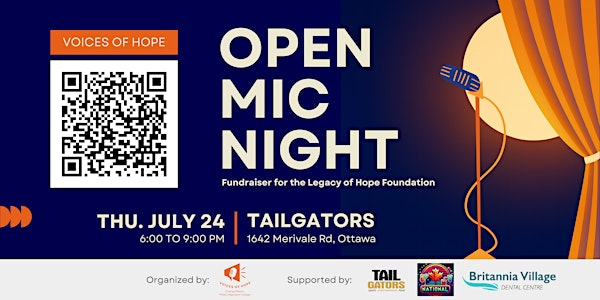 Voices of Hope  —  Open Mic Night | Tailgators