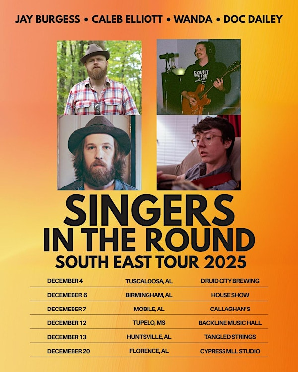 Singers In The Round with Caleb Elliott, Doc Dailey, Wanda, and Jay Burgess | 204 Cypress Mill Rd