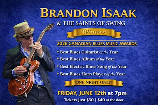 BRANDON ISAAK & the Saints of Swing | Unity Centre