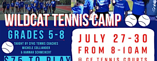 2026 Wildcat Tennis Camp | Columbus Park Tennis Courts