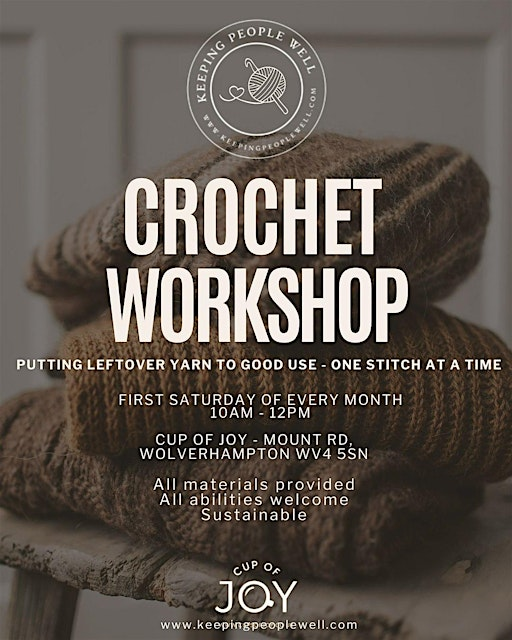 Mindful Crochet Workshop | Cup Of Joy