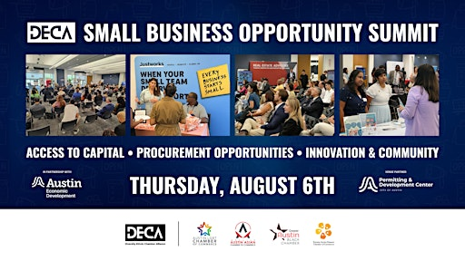 DECA : 4th Annual Small Business Opportunity Summit | City of Austin Permitting and Development Center