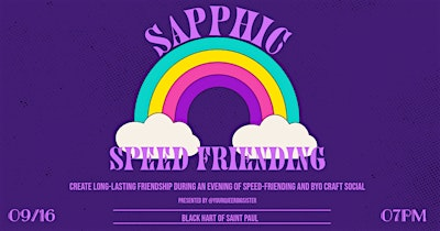 Sapphic Speed Friending | Black Hart of Saint Paul