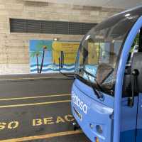 Free transportation at Siloso Beach 
