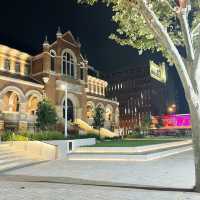 Nice building at night time