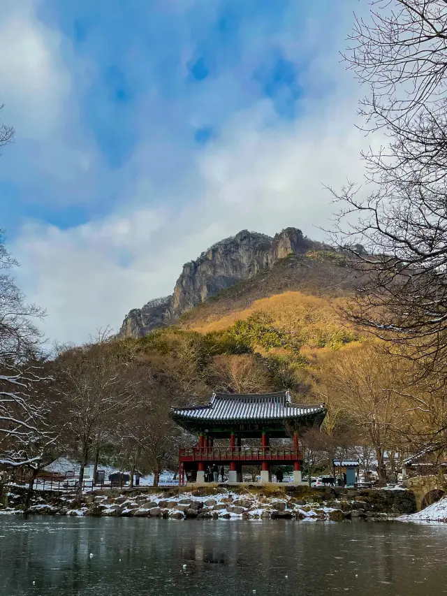 아름다운 설경, 장성 백양사