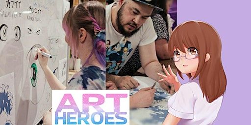 Amazing Anime Eyes with Art Heroes tutors Ebbiny and Samson | SEEN@Swansea