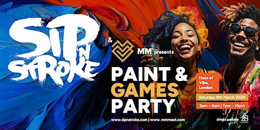 Sip 'N Stroke x MM | 2pm - 6pm| Sip and Paint Party + AFTERPARTY | Parkhaus
