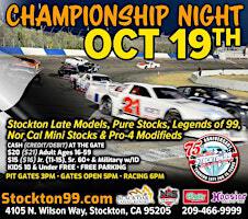 2024 CHAMPIONSHIPS October 19th at the Stockton 99 Speedway | Stockton 99 Speedway