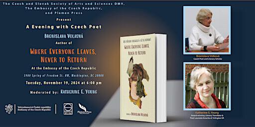 An Evening with Czech Poet Bronislava Volková | Embassy of the Czech Republic