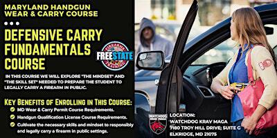 Maryland Handgun Wear & Carry Course | Watchdog Krav Maga
