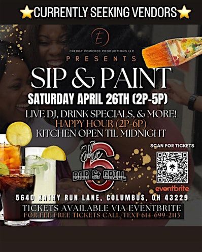 Sip & Paint at The 6 | 5640 Kathy Run Ln