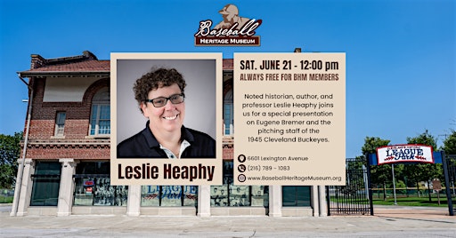 Leslie Heaphy's presentation on Eugene Bremer & the 1945 Cleveland Buckeyes | Baseball Heritage Museum, Lexington Avenue, Cleveland, OH, USA