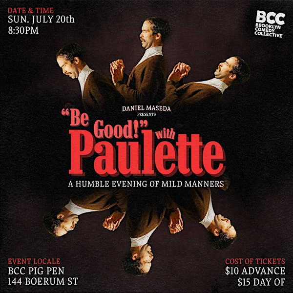 "Be Good!" with Paulette | The BCC Pig Pen