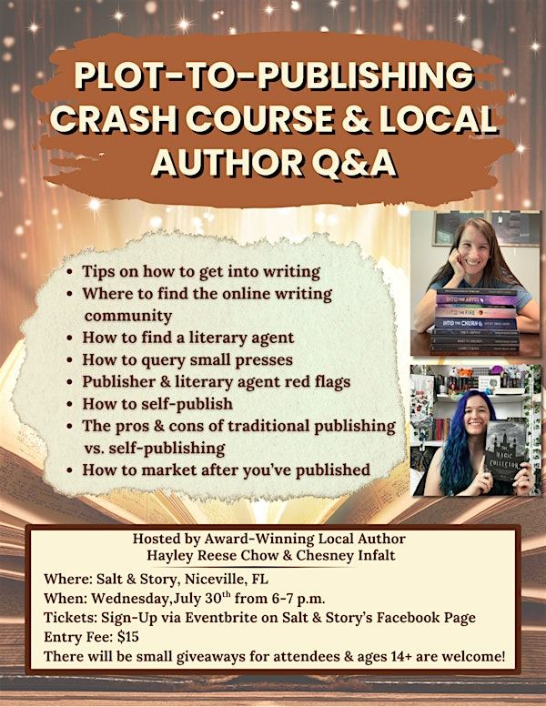 Plot-to-Publishing Crash Course & Local Author Q&A | Salt & Story, LLC