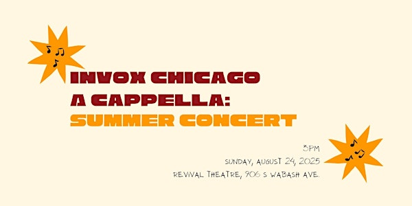 InVox A Cappella Summer 2025 Concert | The Revival - Improv Theater