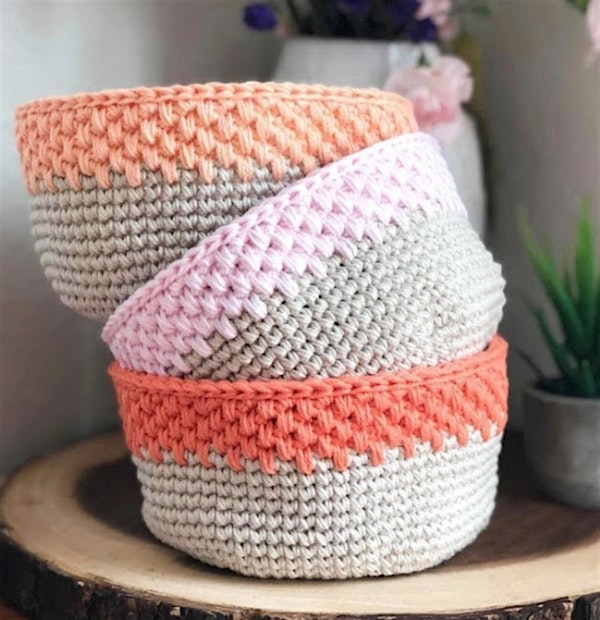 Crochet Storage  Baskets | Ed's Mercantile
