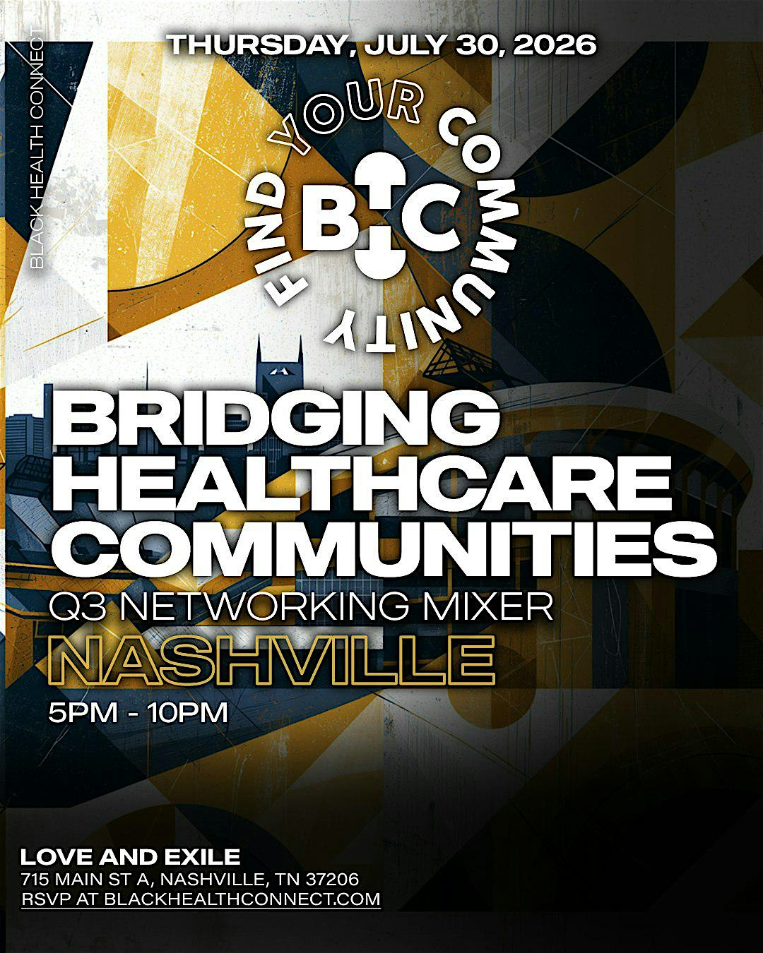 Bridging Healthcare Communities: Nashville -  Q3 Mixer | Love and Exile Bar