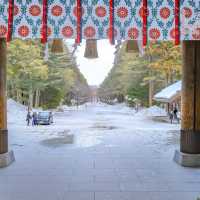 冬の北海道神宮・神門