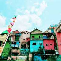 fresh apples in colorful village at Malang