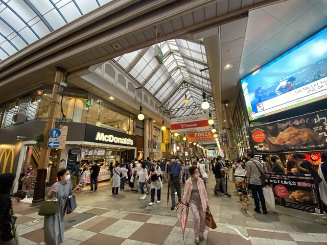 長崎の中心部『浜市アーケード』と『ベルナード観光通り』