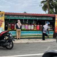 Food street near highway, pasar selasa
