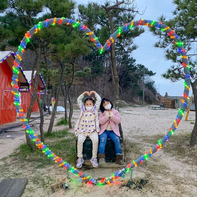 👍을왕리 선녀바위해수욕장 아이들 우정여행 🤩🥰😍