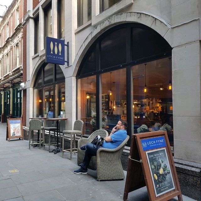 Oysters and sea food in London