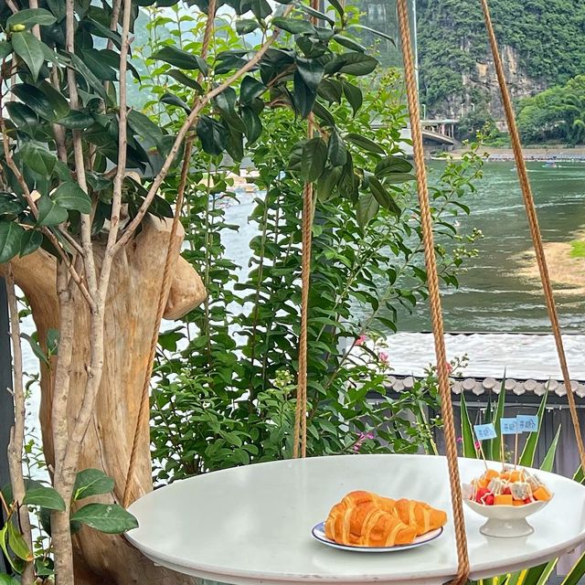 Afternoon tea with view and pool ☕️💦🍉