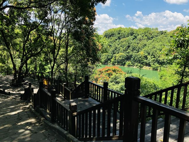 An amazing view of the river in Zhenshan Cun 