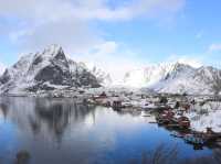 挪威羅弗敦群島雷訥漁村