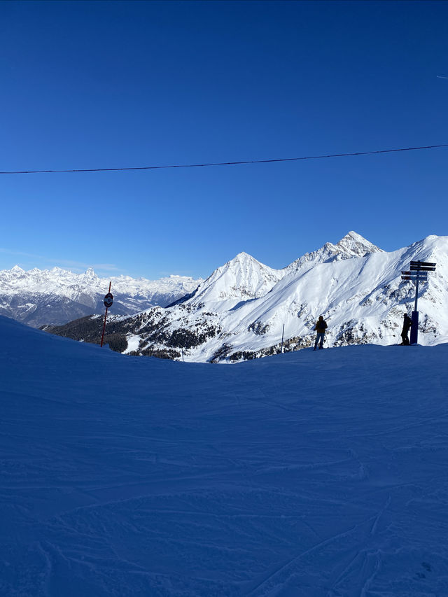 🇮🇹Alpine skiing in the Alps | Pila❄️Suitable for both beginners and advanced players at the same time.