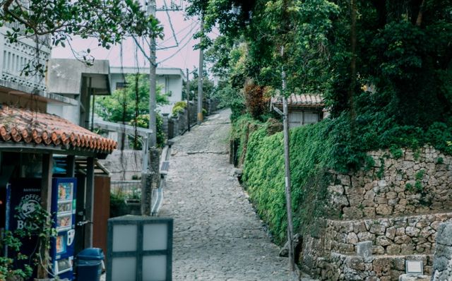 ⛩Japan | Okinawa🌟Shuri Kinjocho Stone-paved Road