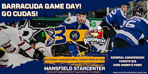 Mansfield Barracudas vs Rock Springs Roughnecks | 1/20/2024 | Game 2 | Children's Health Star Center Mansfield, East Broad Street, Mansfield, TX, USA