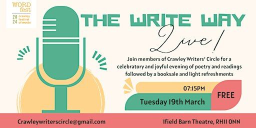 The Write Way Live! | Ifield Barn Theatre