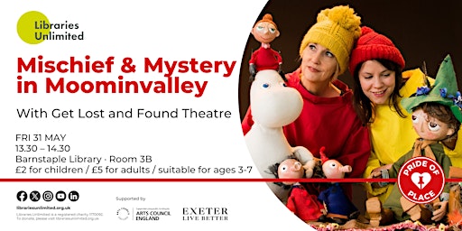 Mischief & Mystery in Moominvalley at Barnstaple Library | Barnstaple Library