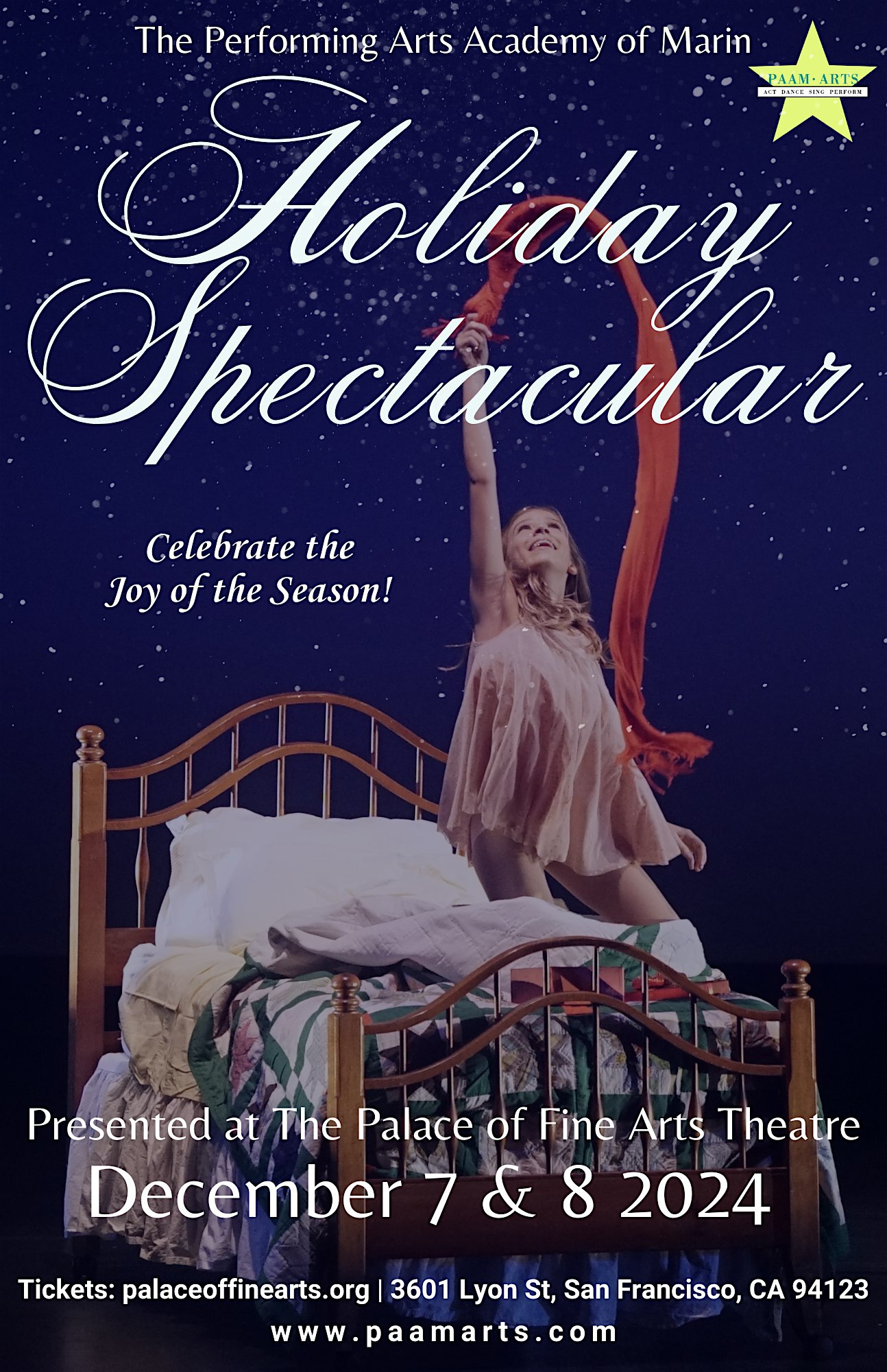 PAAM’s Holiday Spectacular - Saturday, December 7th | Palace of Fine Arts Theatre