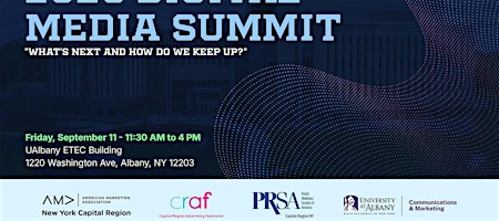 PRSA + AMA + CRAF 2026 Digital Media Summit | UAlbany ETEC Building