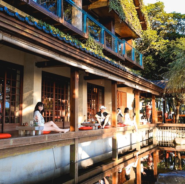 [台中新社景點]又見一炊煙～餐廳就有天空之鏡｜下午茶套餐｜日式建築拍好拍滿 