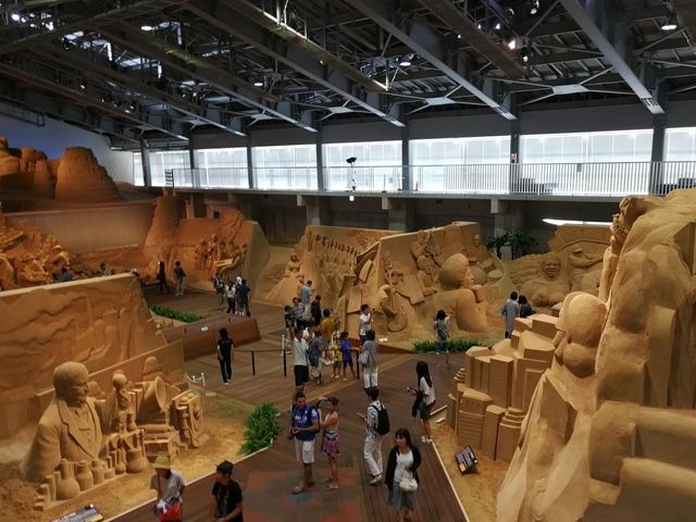 世界唯一使用「沙」做為雕刻的室內美術館😯😯