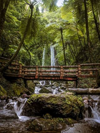 The Beautiful of Parang Ijo Waterfall