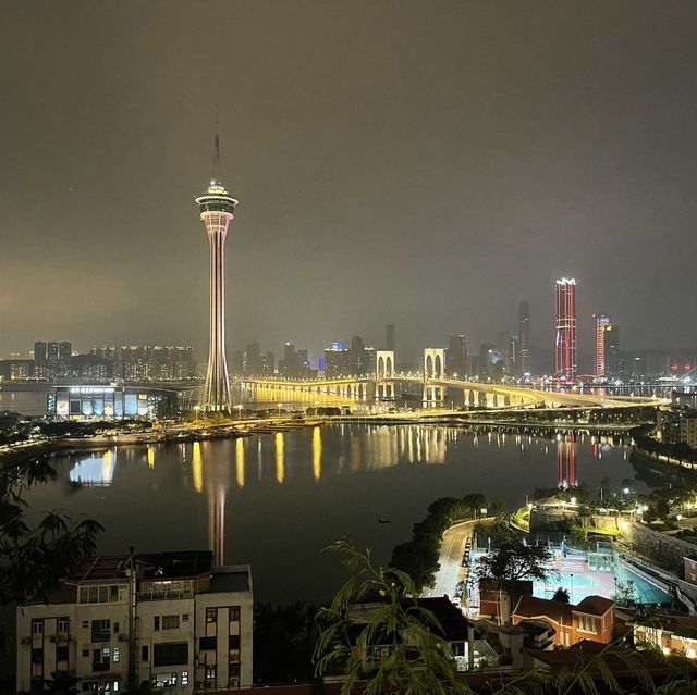 Macau tower seen from Penha hill